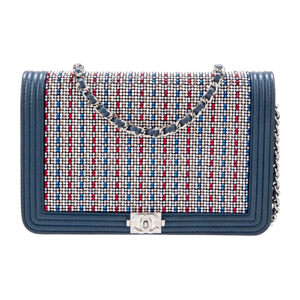 Chanel Strass Boy Wallet On a Chain